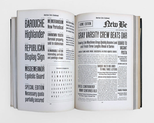 Specimen Book and Catalogue 1923, American Type Founders Company (ATF)