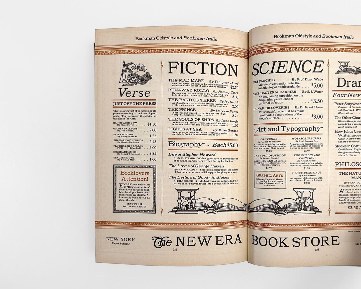 Specimen Book and Catalogue 1923, American Type Founders Company (ATF)