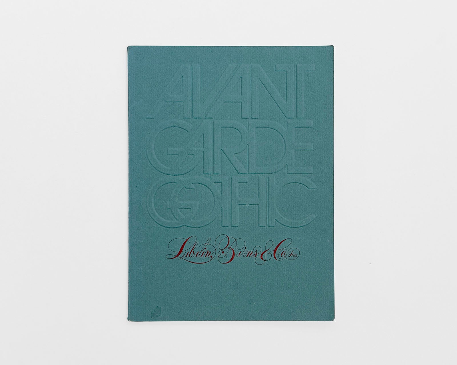Avant Garde Gothic Type Booklet by Lubalin, Burns & Co., Inc