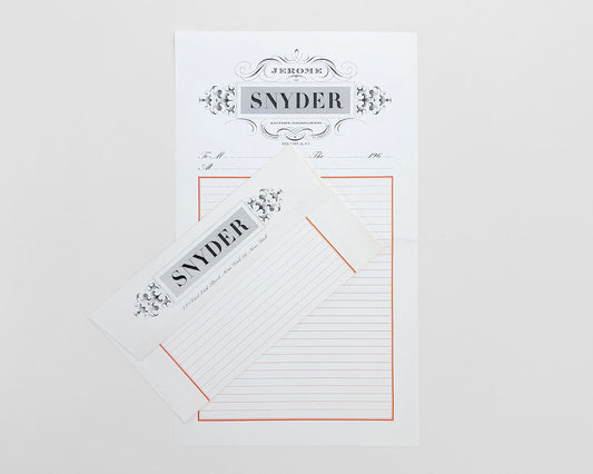 Jerome Snyder: AIGA Medal Keepsake and Stationary (1976/1962) by Lou Dorfsman