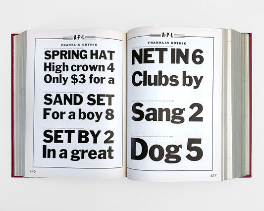 Specimen Book of Linotype Faces, Mergenthaler, Brooklyn c. 1930s