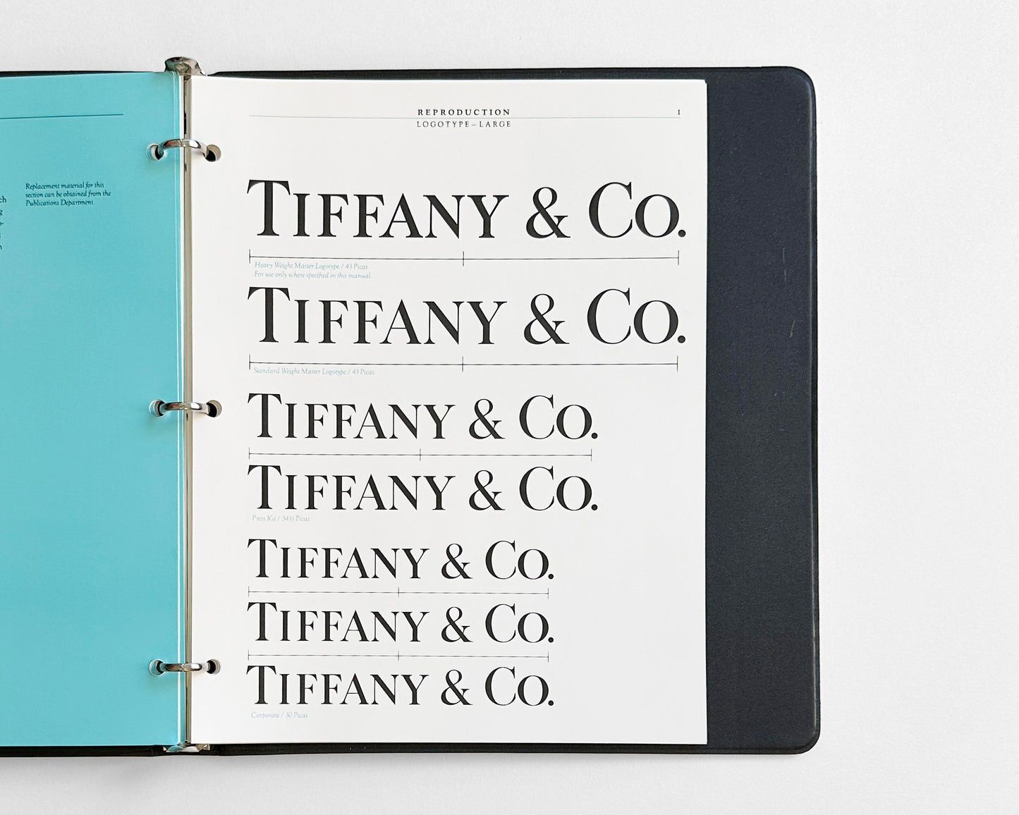 Tiffany & Co. Original Graphic Standards Manual