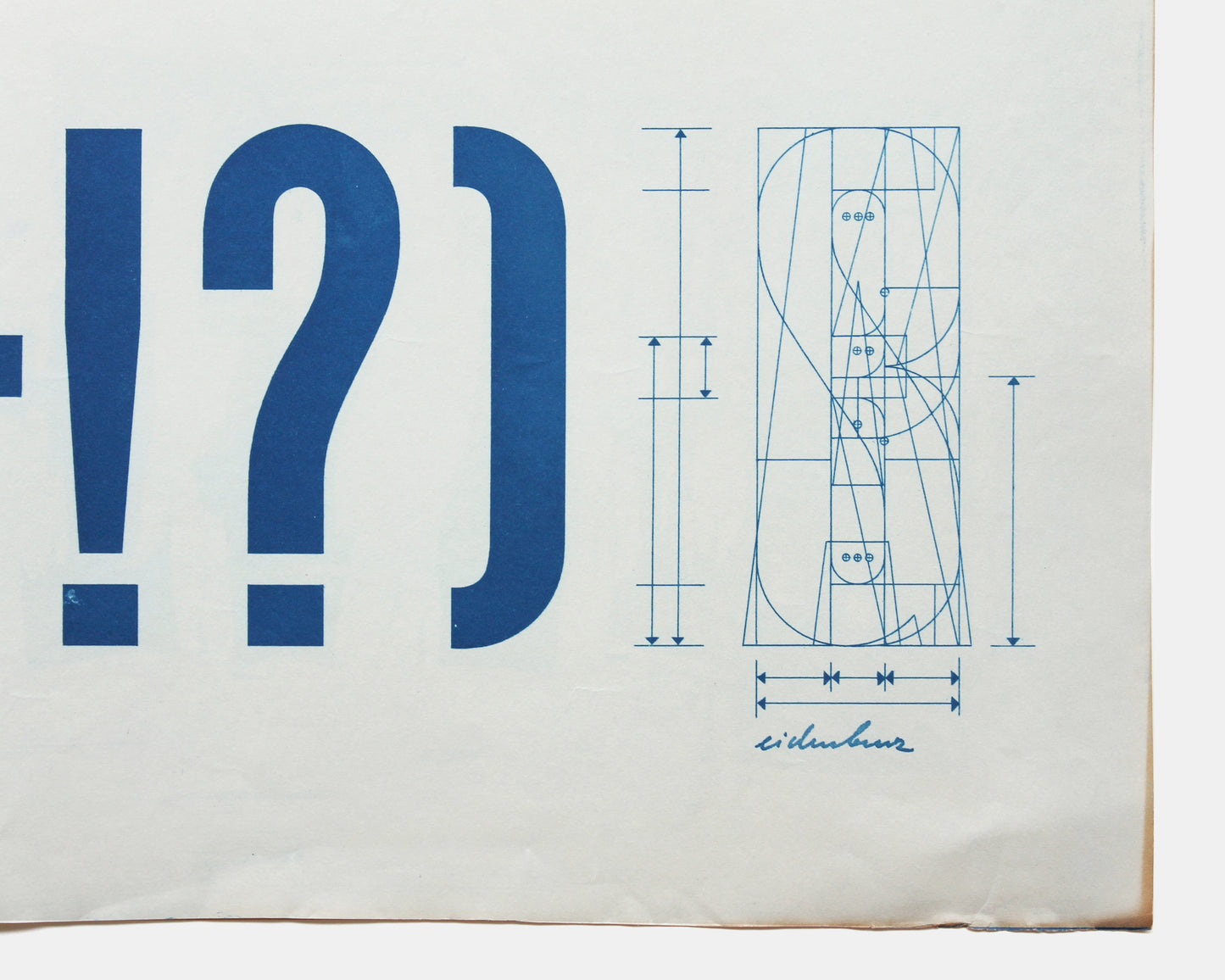 Two Hermann Eidenbenz Typographic Prints