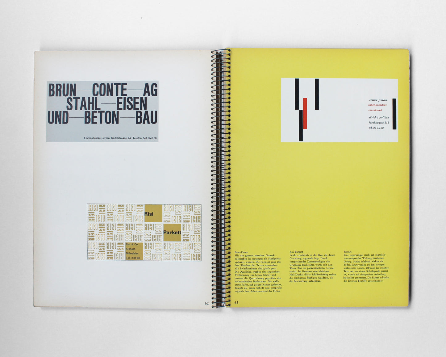 Typographie: Walter Marti