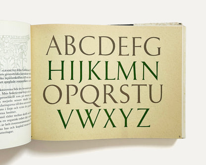 Våra bokstäver [Our Letters]: 1st ed., 1959-60 by Swedish Typographer Erik Lindegren