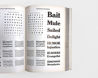 Specimen Book and Catalogue 1923, American Type Founders Company (ATF)