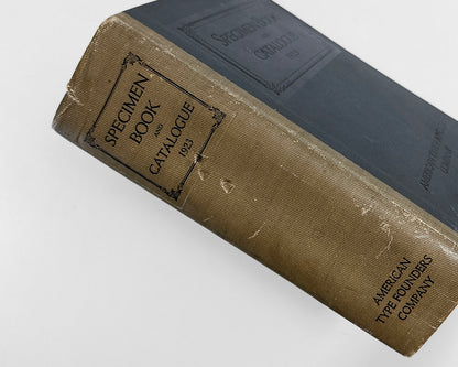Specimen Book and Catalogue 1923, American Type Founders Company (ATF)