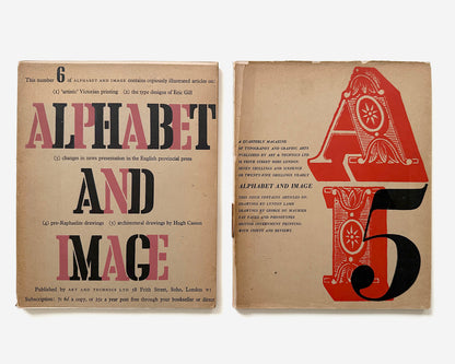 Alphabet and Image: Quarterly of Typography and Graphic Arts,  1946 [Robert Harling, Complete 1-8]