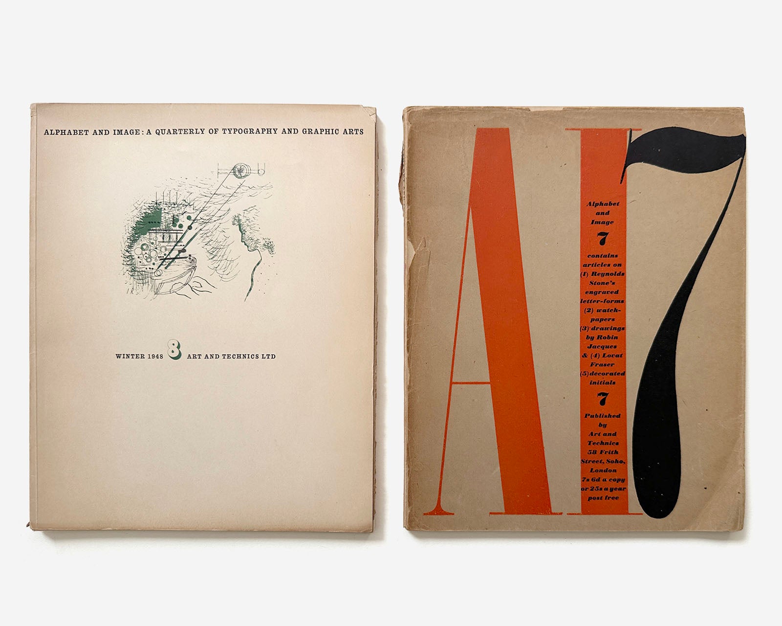 Alphabet and Image: Quarterly of Typography and Graphic Arts,  1946 [Robert Harling, Complete 1-8]
