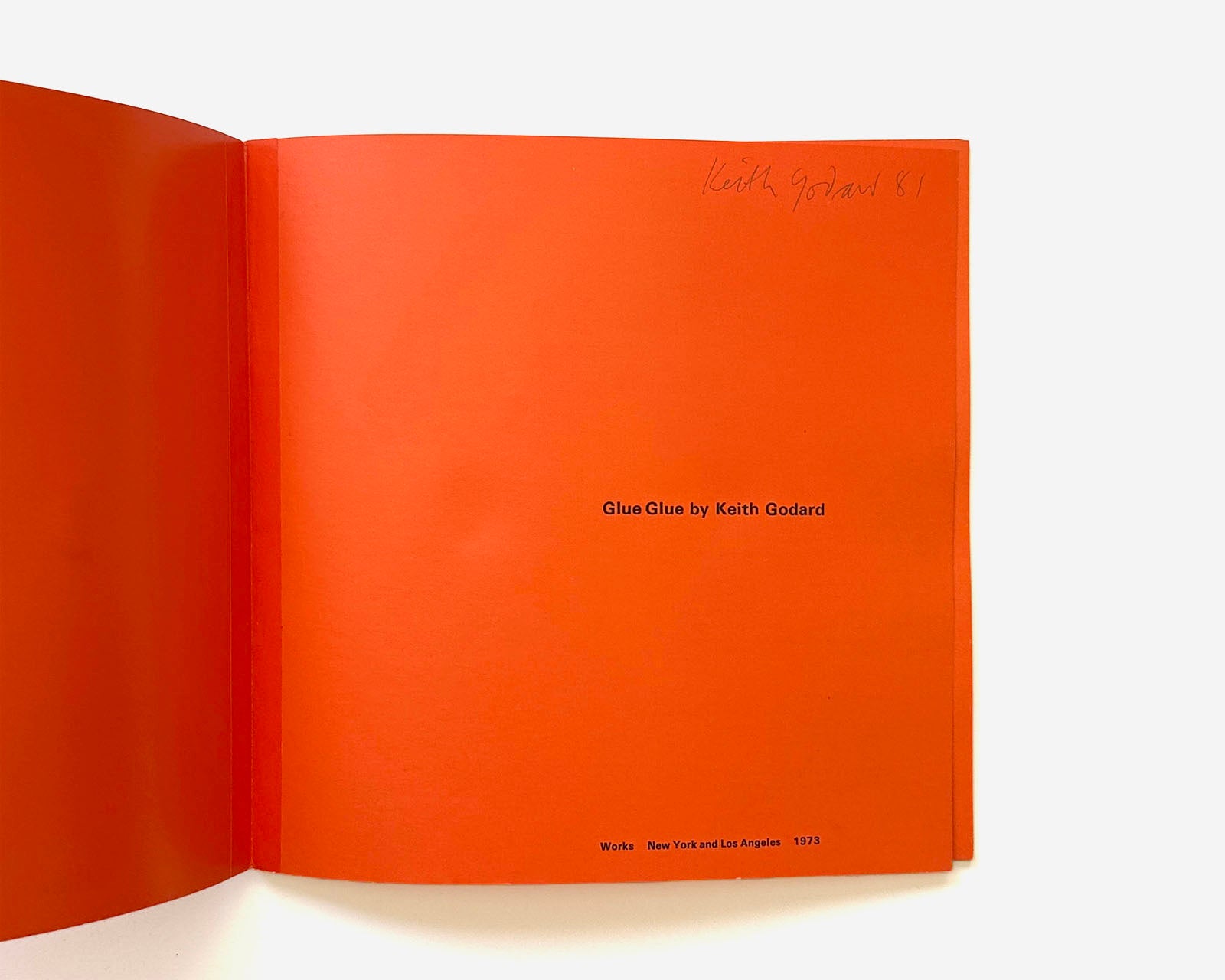 (4) Artist’s Books by Keith Godard, 1972–1980 [Works Editions]