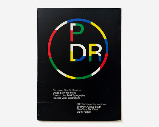 PDR — Pastore DePamphilis Rampone, Computer Graphic Impressions, 1987 [Paul Rand, Promotional Sales Folder]