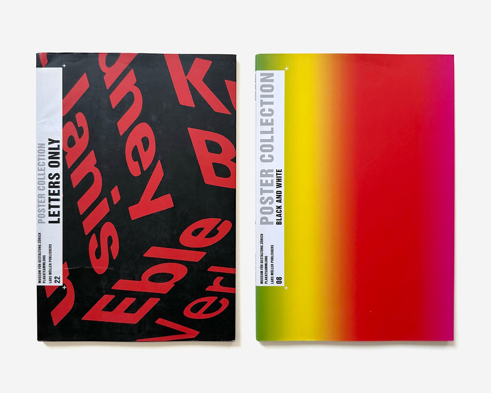 (8) Volumes — Poster Collection, Lars Müller and Museum für Gestaltung Zürich [01, 02, 04, 06, 08, 22, 24, 28]
