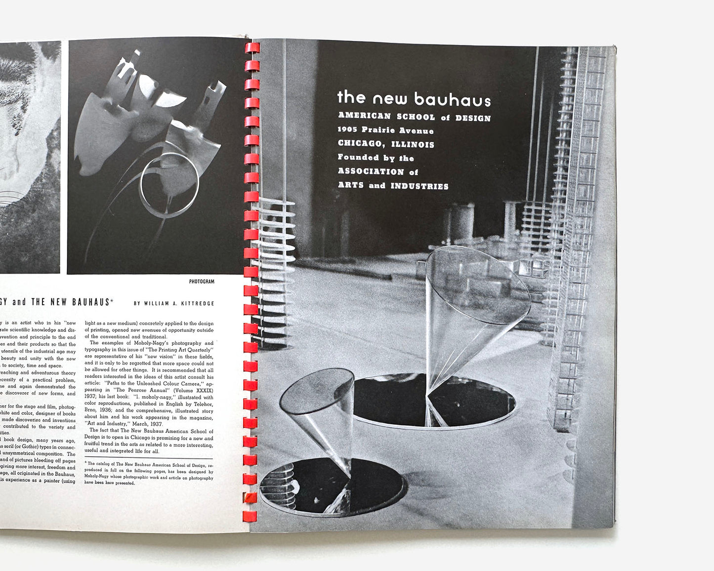 The Printing Art Quarterly, 1936 — Laszlo Moholy-Nagy and The New Bauhaus, American School of Design, Chicago [School Prospectus]