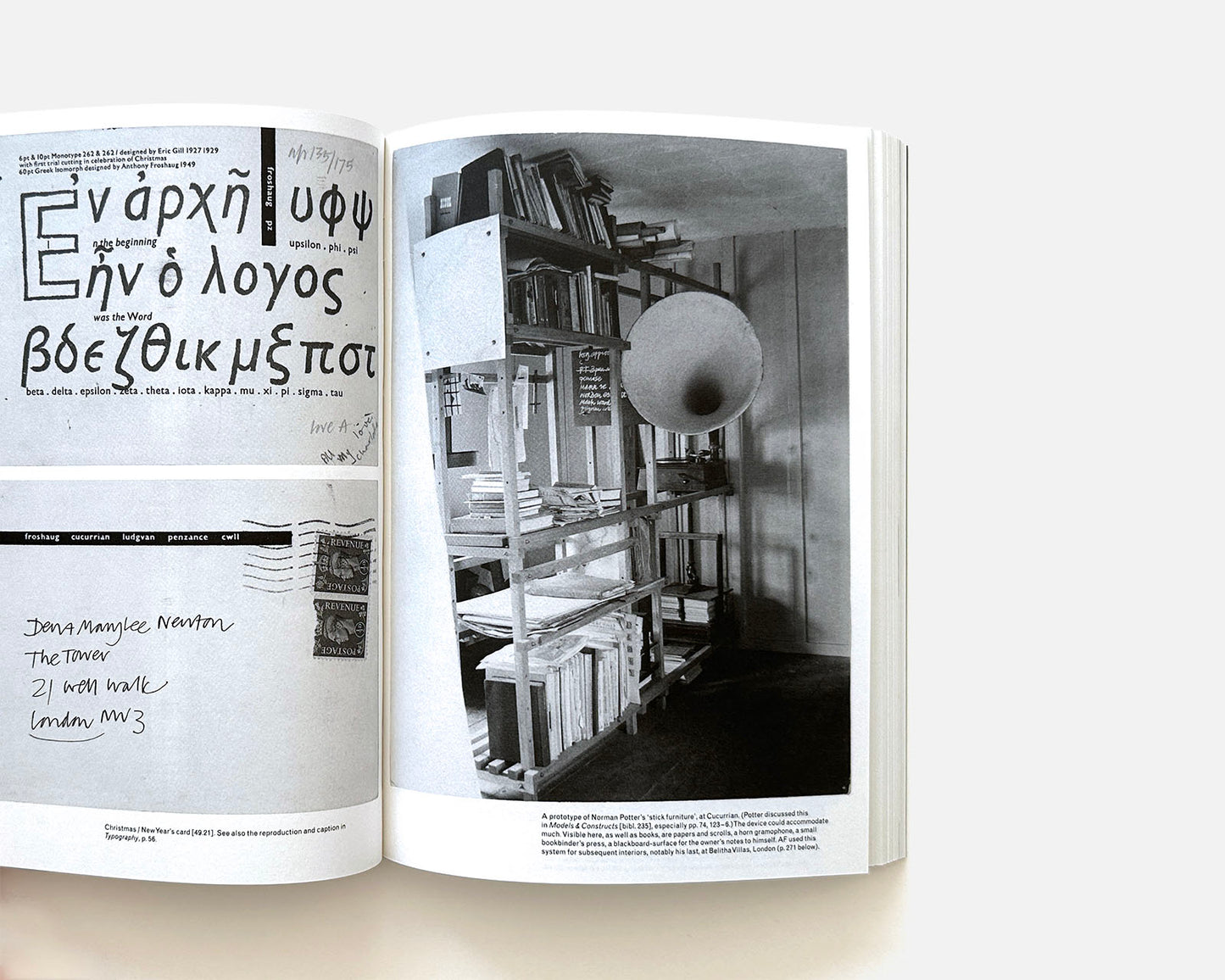 Anthony Froshaug: Typography & texts / Documents of a life edited by Robin Kinross, 2000 [Hyphen Press, Out of Print]