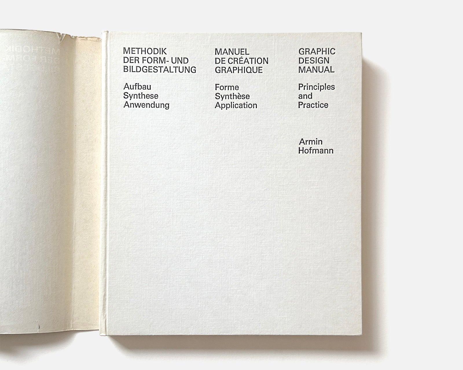 Graphic Design Manual: Principles and Practice [Armin Hofmann