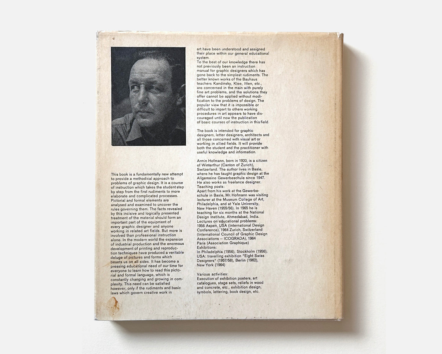 Graphic Design Manual: Principles and Practice [Armin Hofmann, Hardcover]