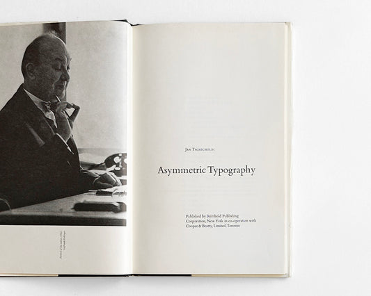 Asymmetric Typography, 1967 by Jan Tschichold [Ruari McLean, 1st English translation]