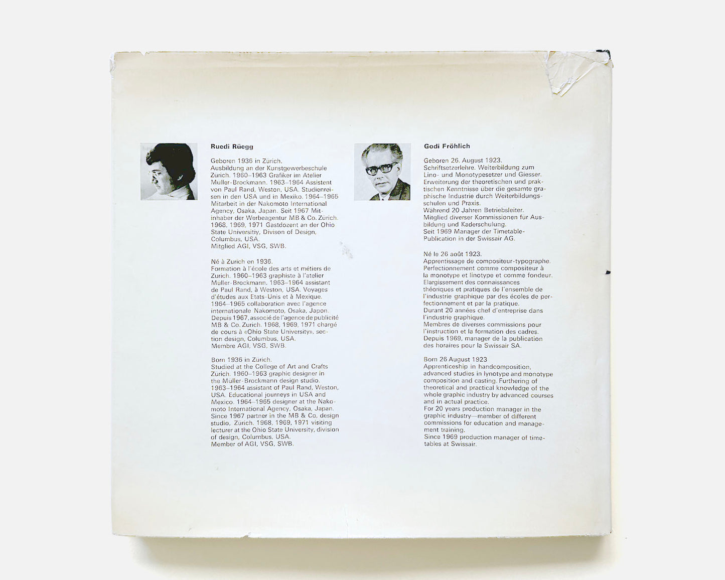Basic Typography : Handbook of Technique and Design, 1972 [Ruedi Rüegg, Godi Fröhlich]