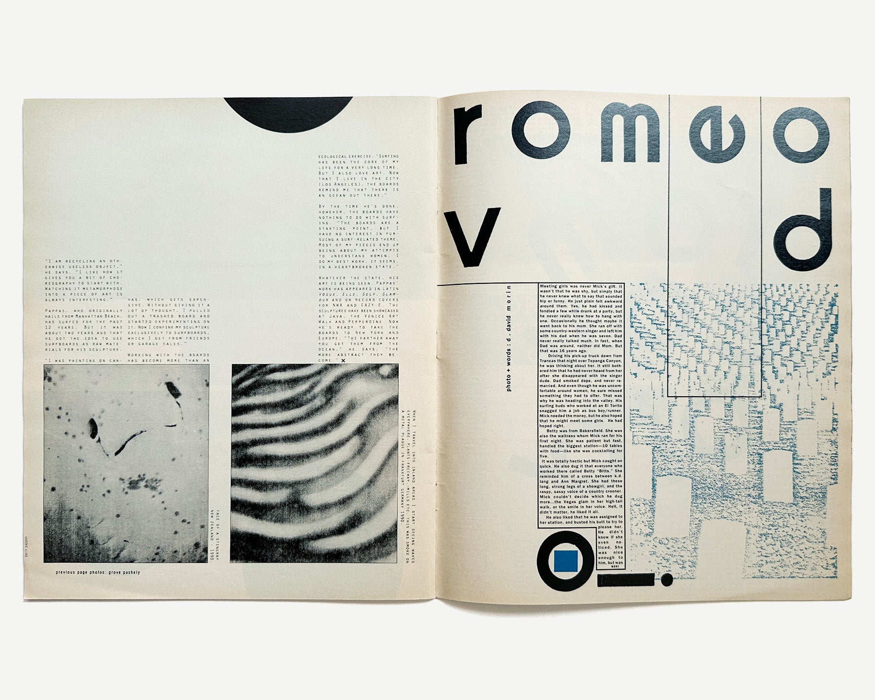 Beach Culture No. 5, Feb/March 1991 [David Carson] – Display