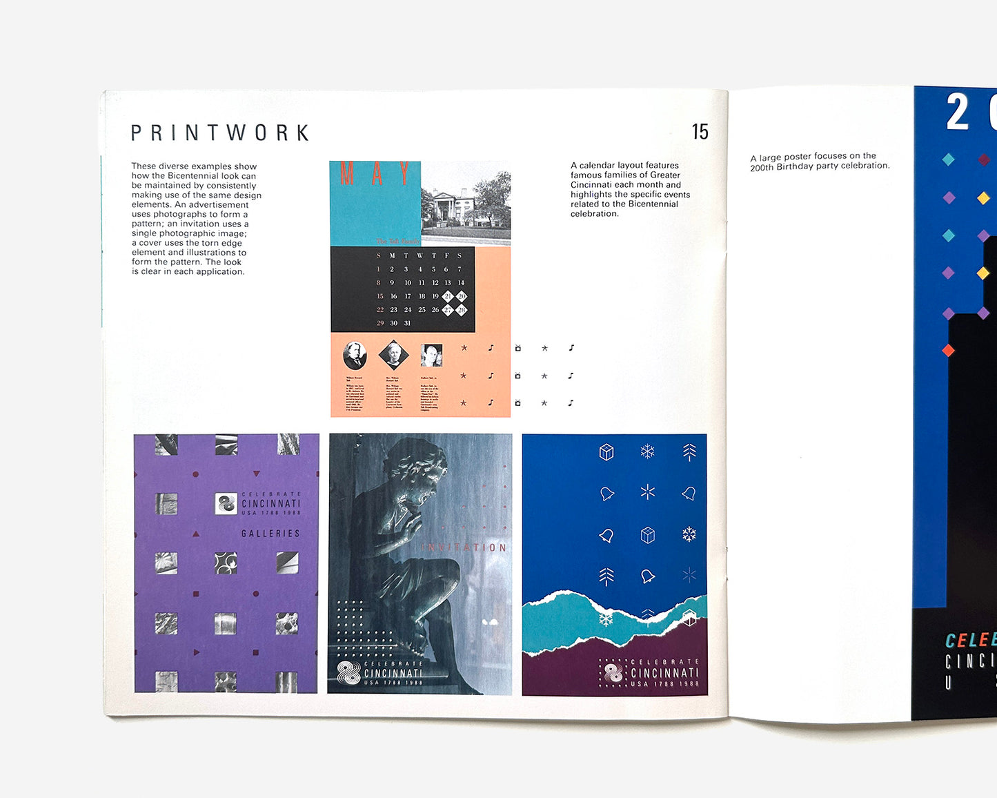 Design Standards Guide, Greater Cincinnati Bicentennial Celebration 1988 [Graphics: Schenker Probst Barensfeld]