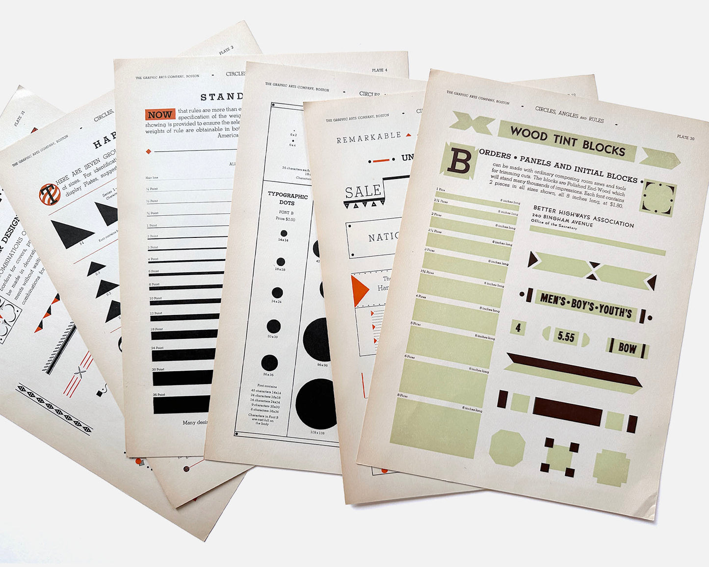 Circles Angles and Rules. Typographic Design in Commercial Advertising and Printing; Manual of Geometric Units and their Combinations, 1932 [Rare]