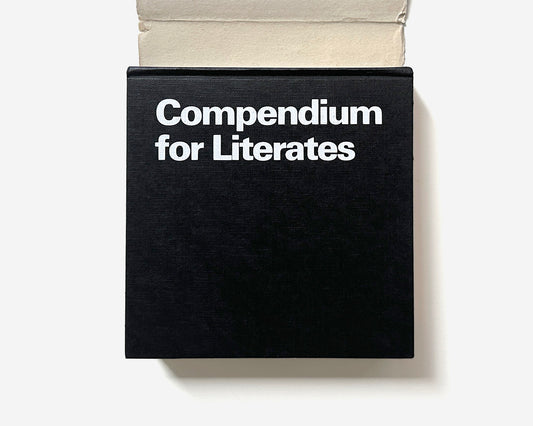 Compendium for Literates: A System of Writing by Karl Gerstner [1st ed. Hardcover]