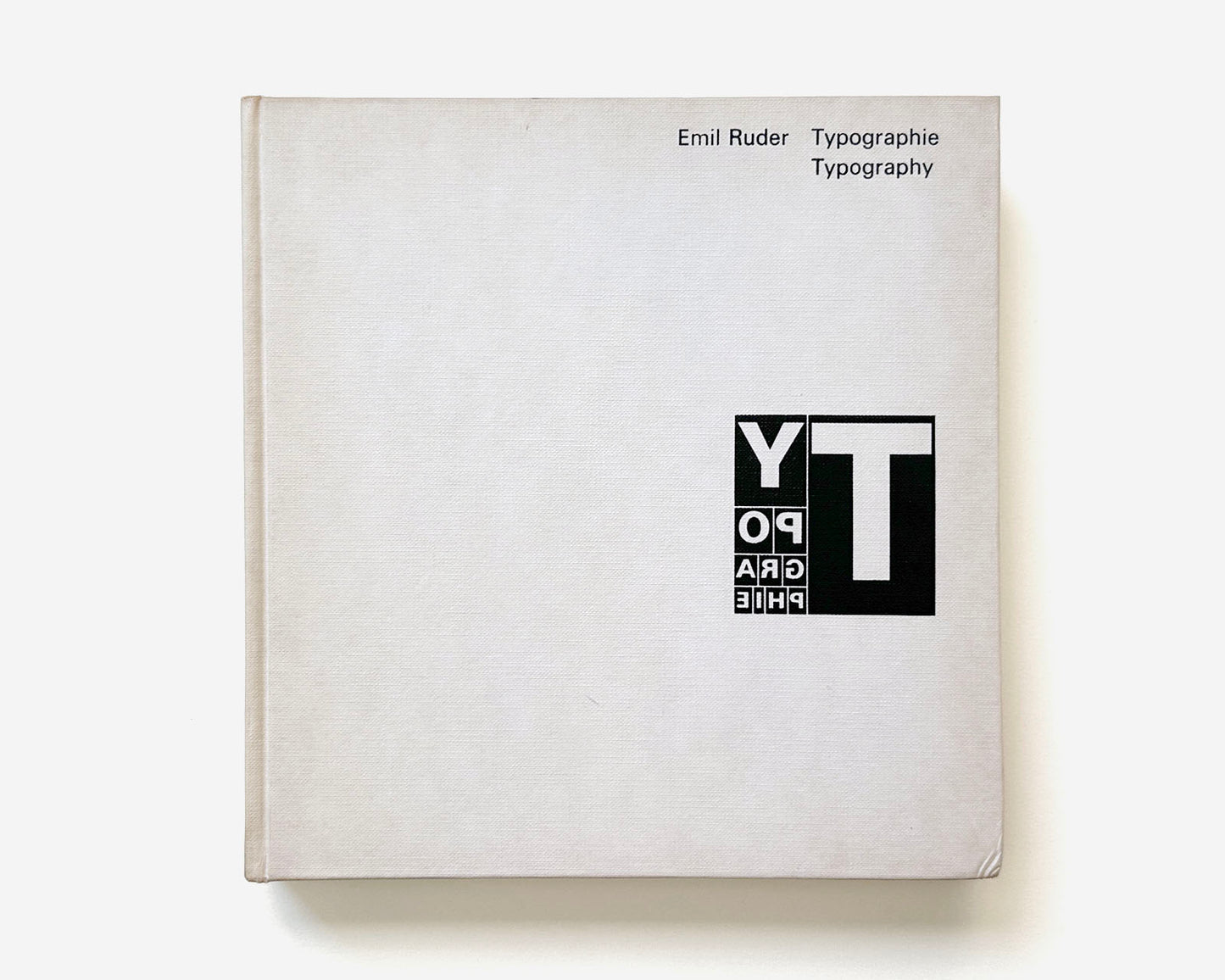 Typography: A Manual of Design, 1st ed., 1967 by Emil Ruder [ex-libris: I. M. Pei and Associates, Architects]