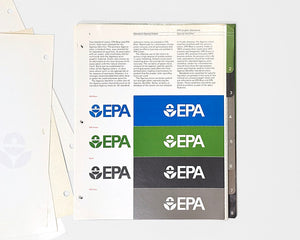 EPA : Environmental Protection Agency Graphic Standards Manual, 1977 [Design: Chermayeff &amp; Geismar]