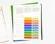 Load image into Gallery viewer, EPA : Environmental Protection Agency Graphic Standards Manual, 1977 [Design: Chermayeff &amp; Geismar]
