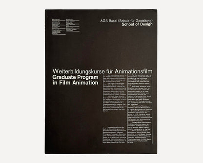 Graduate Program in Film Animation, AGS Basel, School of Design, 1975 [Peter von Arx]