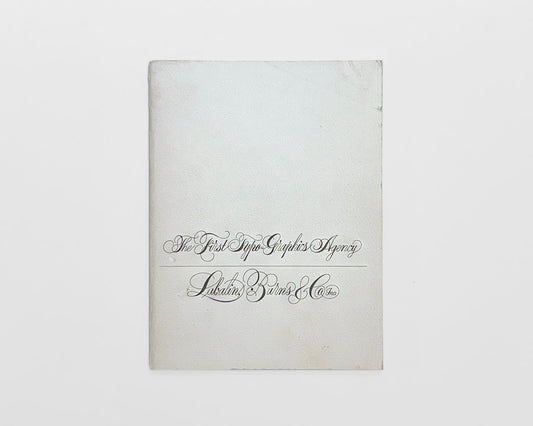 The First Typo-Graphics Agency by Lubalin, Burns & Co., 1970 [Herb Lubalin]