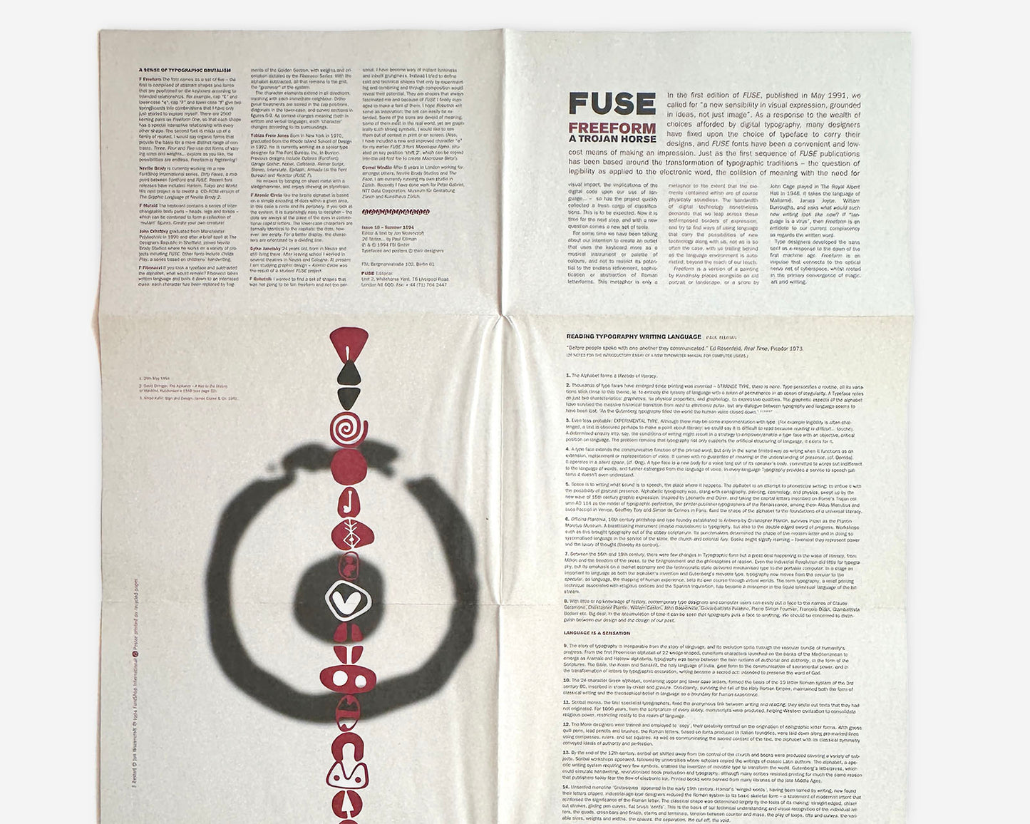 (4) FUSE Issues, 1991–2000 [Neville Brody, Jon Wozencroft]