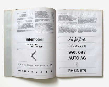Designing Programmes: A compilation of four theoretical publications, 1968 [Karl Gerstner w/ Galerie Der Spiegel Ephemera]
