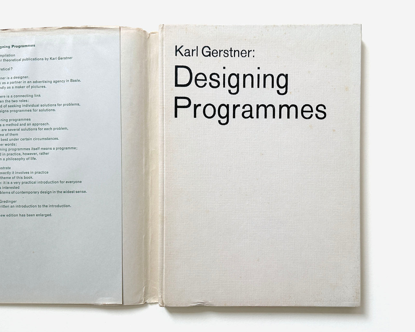 Designing Programmes: A compilation of four theoretical publications, 1968 [Karl Gerstner w/ Galerie Der Spiegel Ephemera]