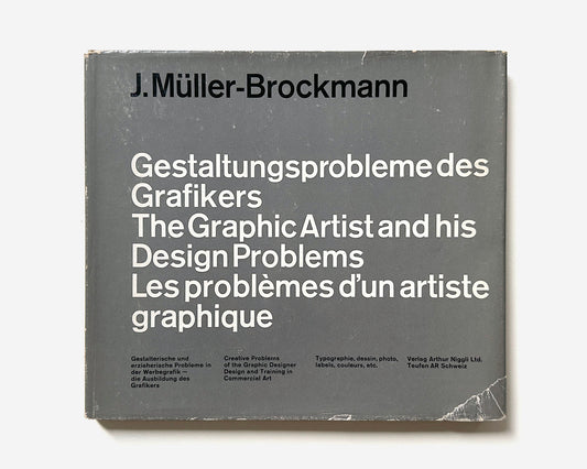 Book cover of 'Gestaltungsprobleme des Grafikers' by J. Muller-Brockmann on a white background