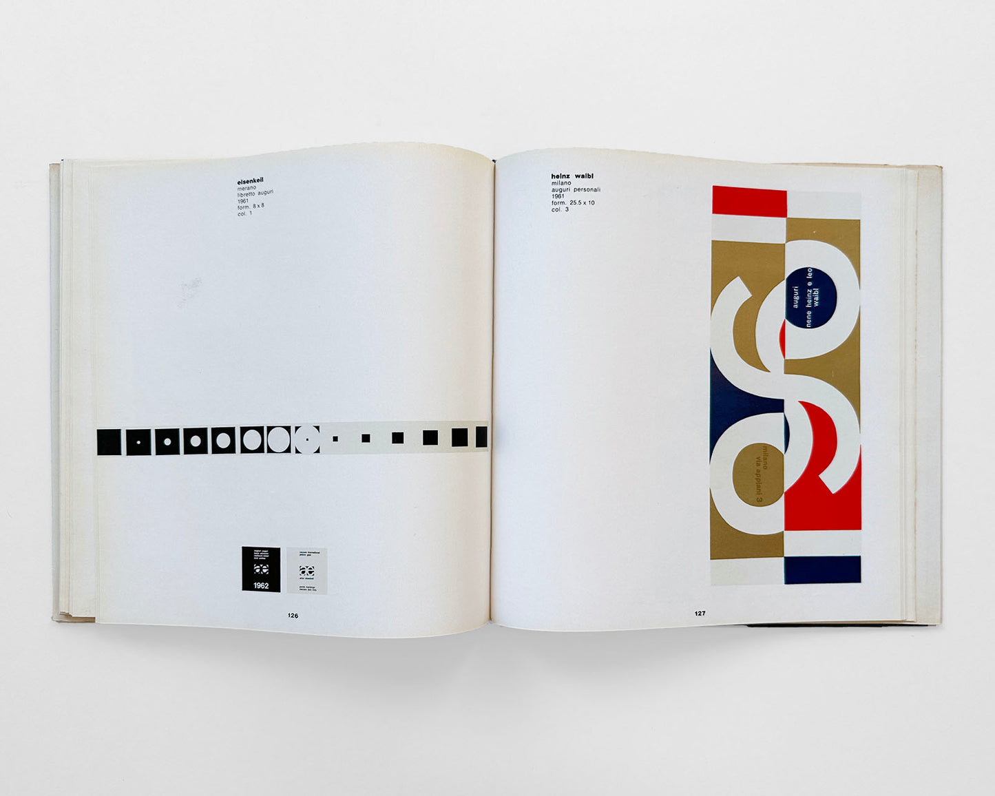 Disegno Grafico in Pubblicità / Graphic Design in Advertising, 1962 [Works by Heinz Waibl]