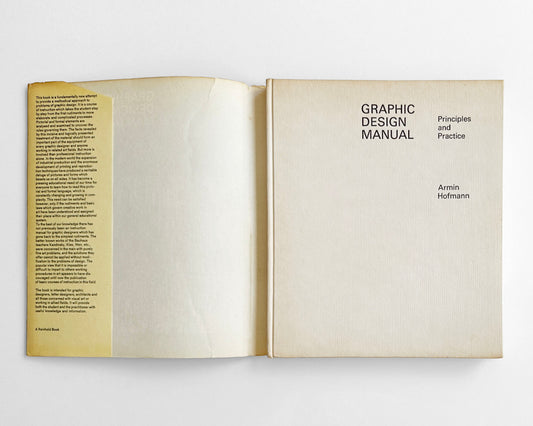 Graphic Design Manual: Principles and Practice [Armin Hofmann, Hardcover]