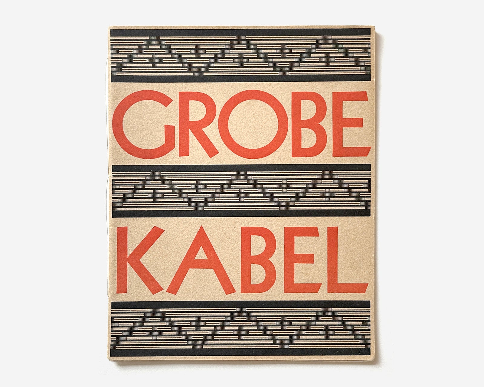 Grobe Kabel Type Specimen, Klingspor Offenbach am Main, 1928 by Rudolf Koch