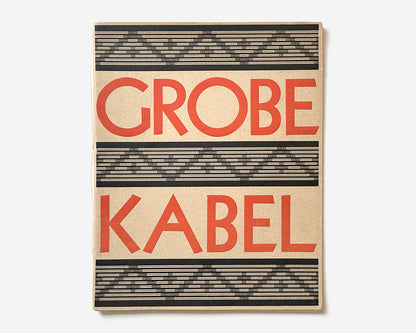Grobe Kabel Type Specimen, Klingspor Offenbach am Main, 1928 by Rudolf Koch