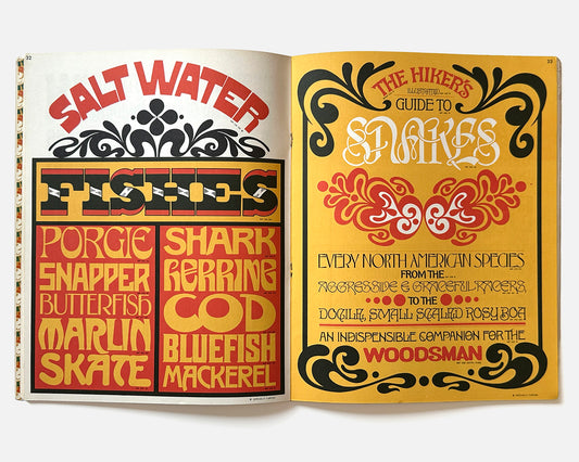 The Headliners Volume 2, Morgan Press Wood & Foundry Type Specimen, 1968 design by John Alcorn