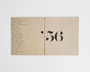 Inspired Typography ’56 : Exhibition Announcement and Call for Entries [Herb Lubalin]