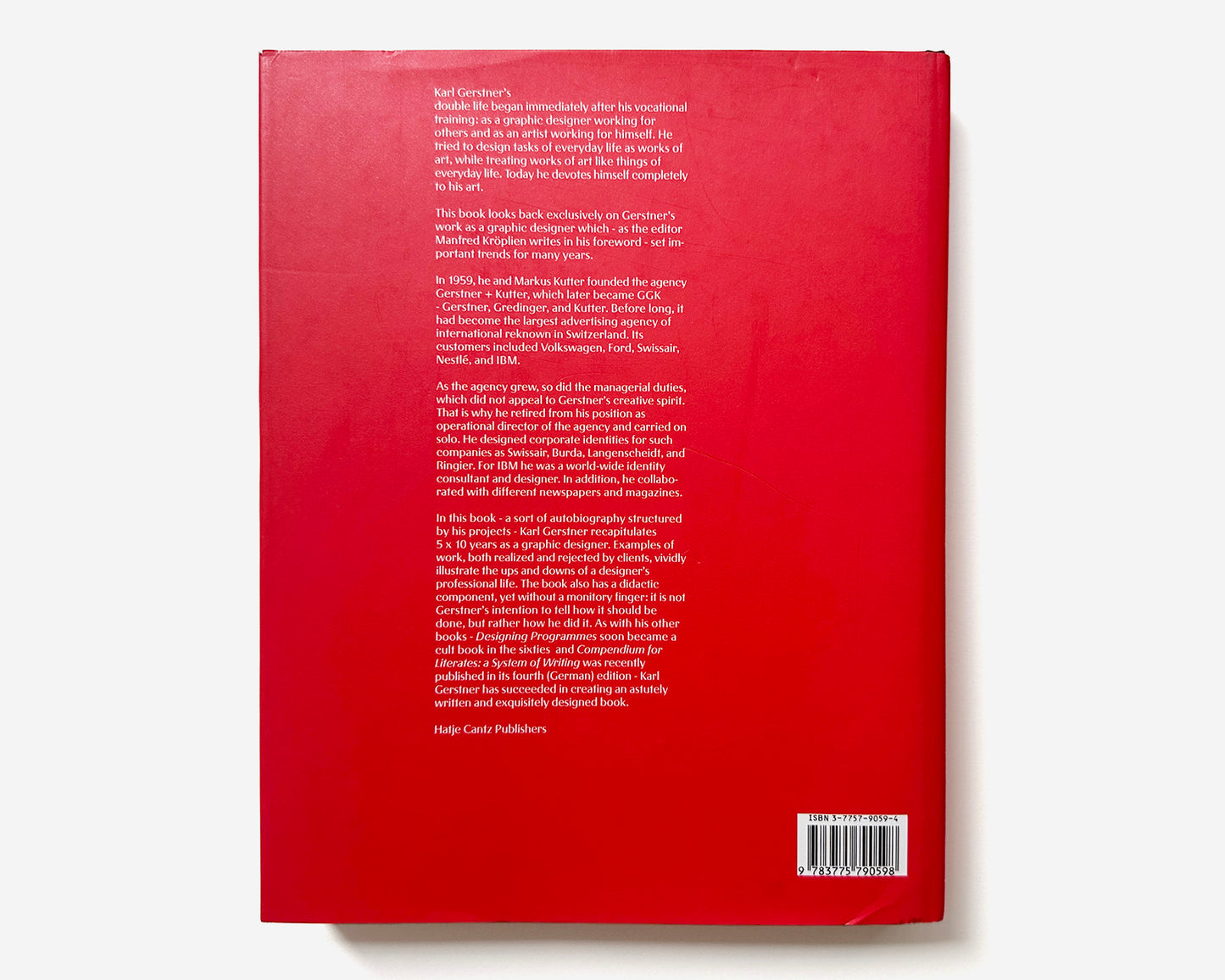 Karl Gerstner: Review of 5 x 10 Years of Graphic Design [2001, English Edition]