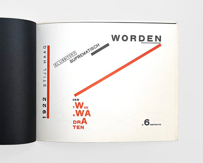 Van twee kwadraten / About two squares by El Lissitzky, 1922 [Dutch Facsimile]