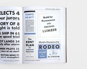 Ludlow Typefaces, Specimen Book (No. D, Copy 2049), Chicago, c. 1940-53