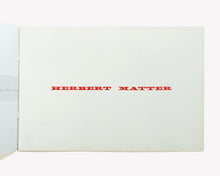 Load image into Gallery viewer, Herbert Matter Exhibition Booklet: American Institute of Graphic Arts, 1962
