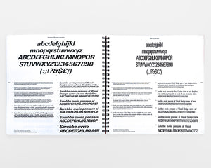 NAVA Character Sample Book for Photocomposition [Design Vignelli Associates, NYC]