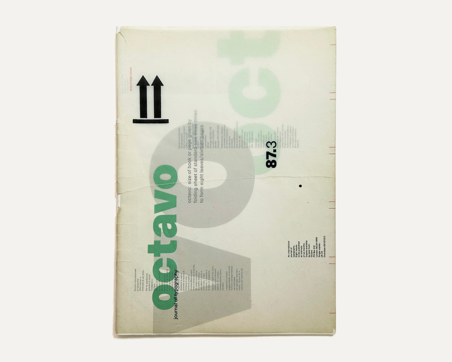 Octavo 87.3, International Journal of Typography, Winter 1987