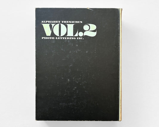 Alphabet Thesaurus, Volume 2 Photo-Lettering, Inc., 1965 by Edward Rondthaler [Design by Edward Benguiat]