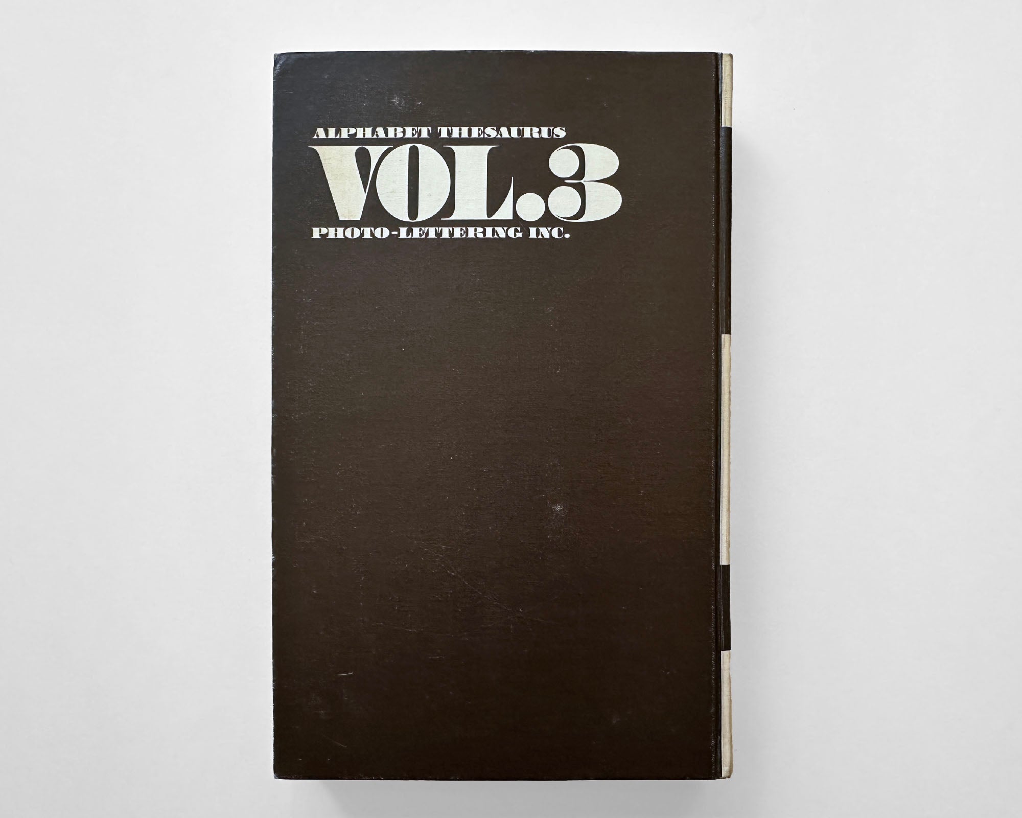 Alphabet Thesaurus, Volume 3 Photo-Lettering, Inc., 1971 by Edward