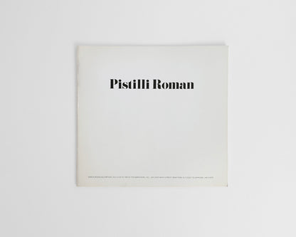 Pistilli Roman Type Booklet/Specimen, 1965 [Aaron Burns and John Pistilli]